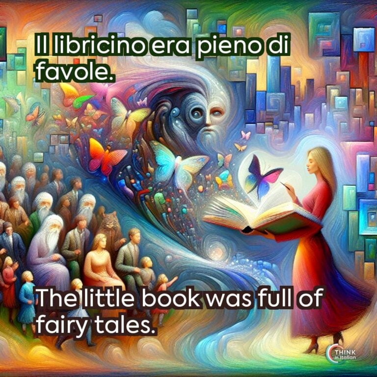 Il libricino era pieno di favole.
