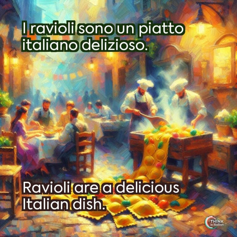 I ravioli sono un piatto italiano delizioso.
