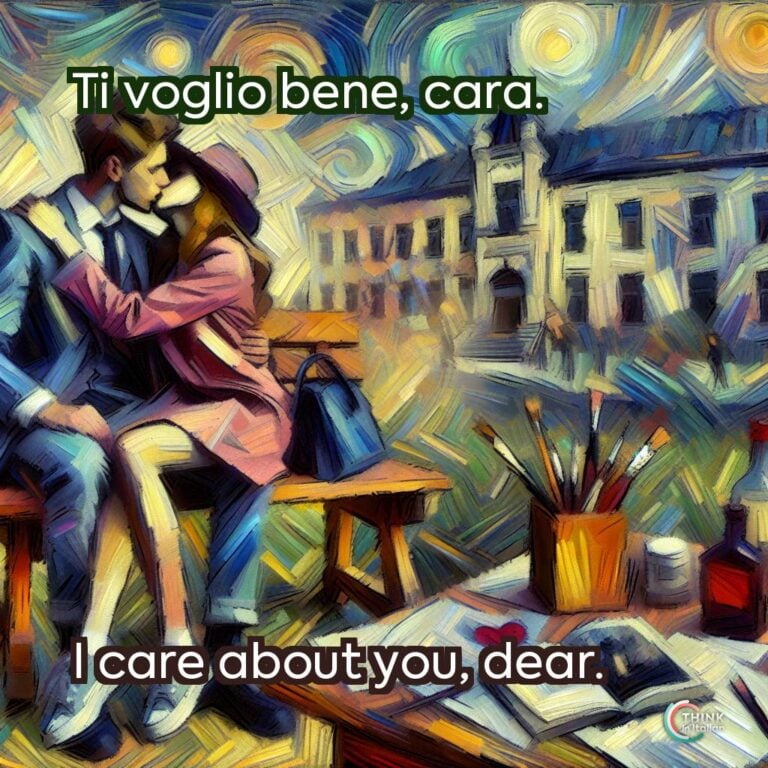 Ti voglio bene, cara.