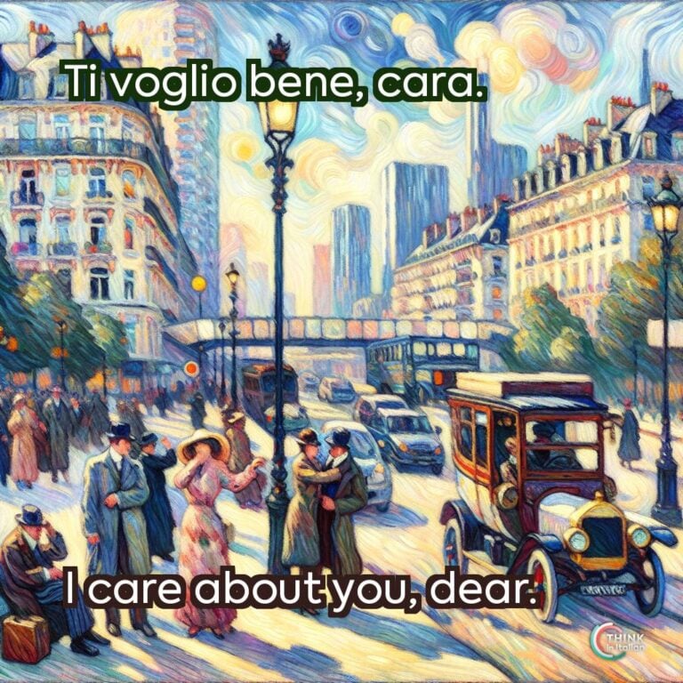 Ti voglio bene, cara.