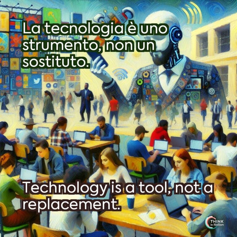 La tecnologia è uno strumento, non un sostituto.