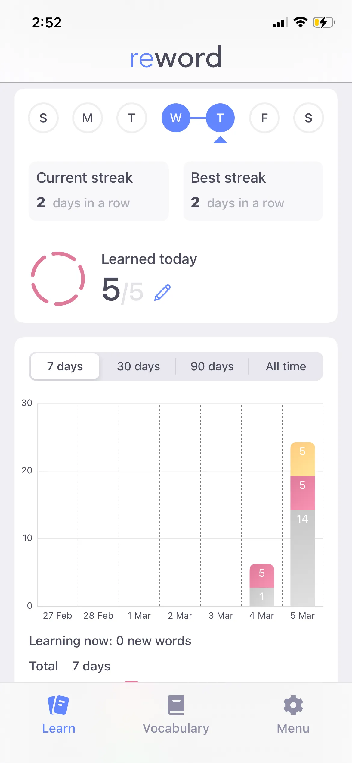 ReWord walkthrough 2