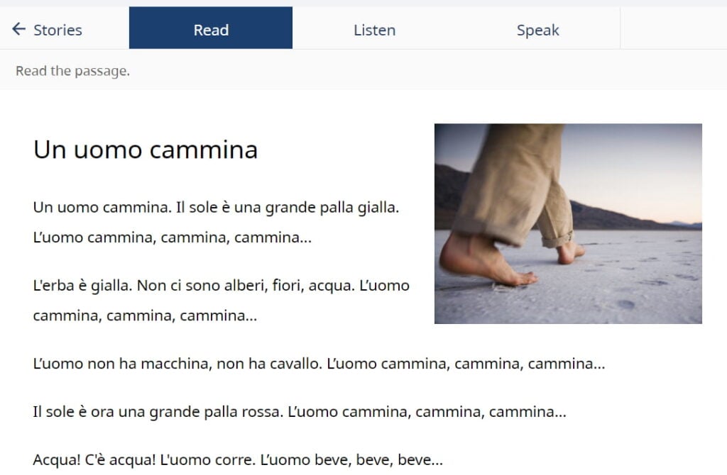 rosetta italian stories one