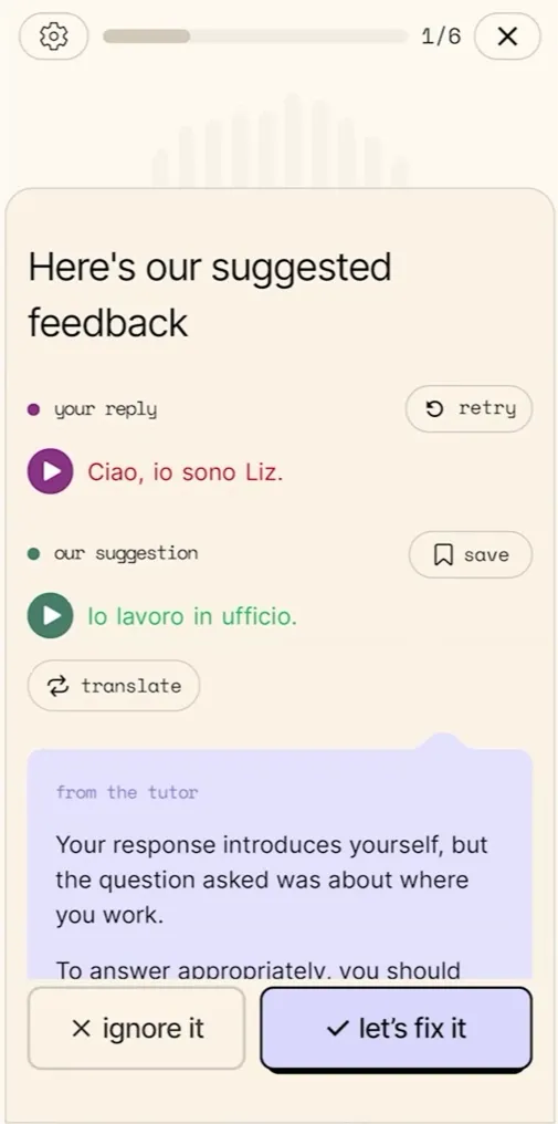 Superfluent key features and progress tracking