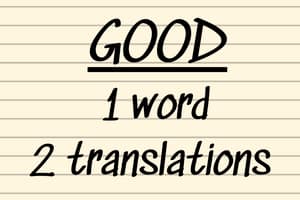 translate good to italian